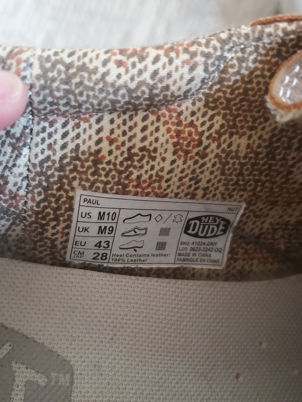 Hey Dude Men's Suede Sneaker Boat Shoe in Tan - Picture 5 of 11